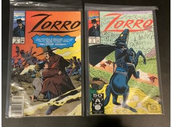 Zorro #4 And 8 Comic Books