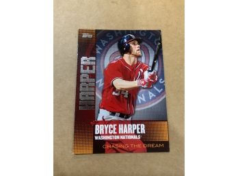 Bryce Harper 2013 Topps Chasing The Dream Insert Card