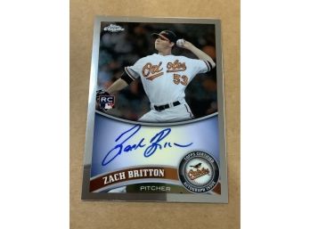 Zach Britton 2011 Topps Autographed Rookie Card