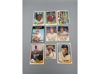 Vintage Baseball Card Lot Featuring Bench And Rose