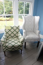 Pair Of Upholstered Armchairs