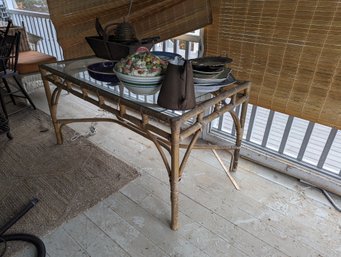 Bamboo Dining Table.