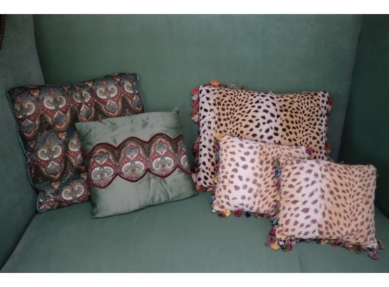 Six Decorative Pillows
