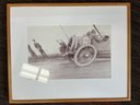 Art: Vintage Racing Print In Black & White