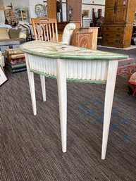 Accent Table - 1/2 Moon Painted