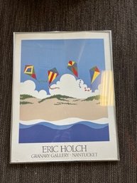 Art: Kite Print By Eric Holch. Granary Gallery, Nantucket (FS)