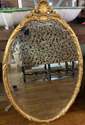 Gold Gilt Oval Mirror