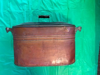 Antique Copper Boiler W/ Lid