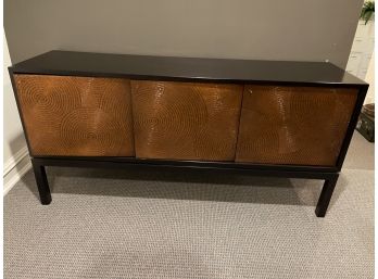 Console Table/Cabinet With Decorative Brass Front