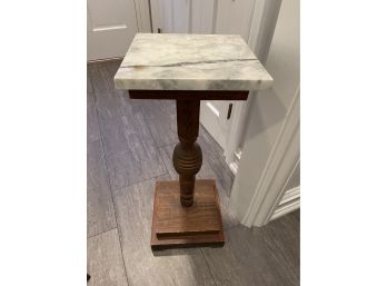 Pedestal W/ Marble Top