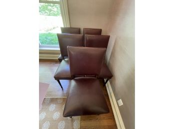 Dining Chairs - Leather Set Of 5