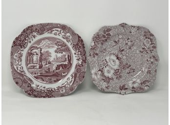 Pair Of Spode Plates