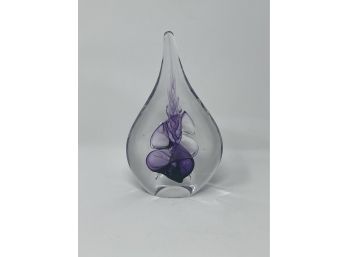 Marian Pyrcak Art Glass Paperweight