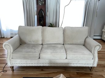 Creamy Velvet Couch