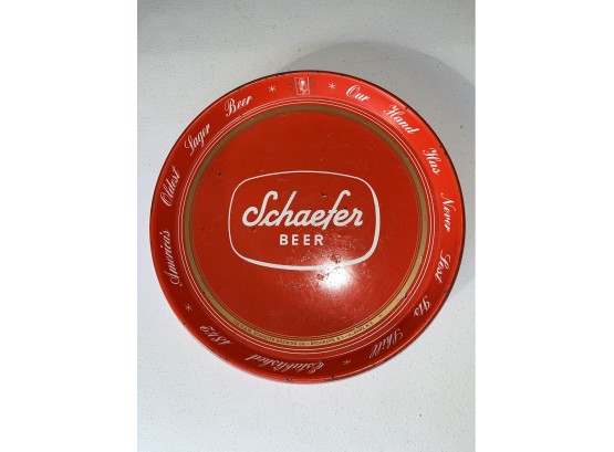 Vintage Red Shafer Beer Tray