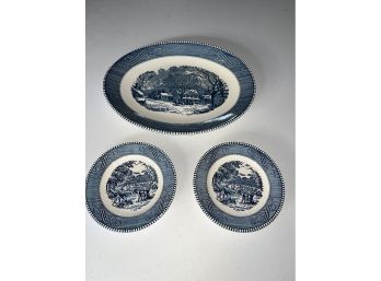 Vintage Platter And Two Dishes