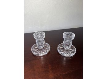 Vintage Waterford Candle Stick Set