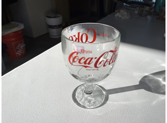 Vintage Coke / Coca-Cola Stemmed Glass