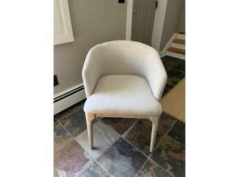Off White/Sand Color - Quilted Back Chair