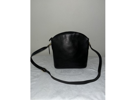 Vintage Coach Black Leather Handbag