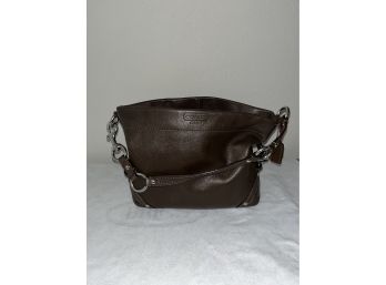Brown Leather Coach Handbag