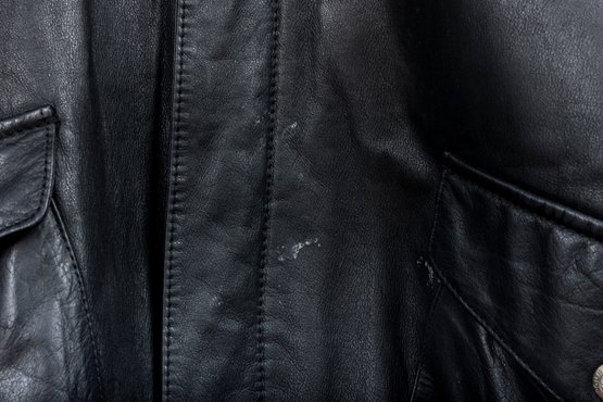 Women's Large Rountree & York Black Leather Bomber Jacket #1409 ...