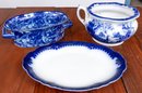 Mixed Flow Blue China Porcelain Dinnerware