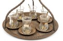Turkish Copper Hanger Tea Tray Set