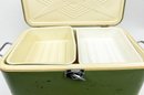 1980 Vintage Olive Green Deluxe Thermos Cooler Ice Chest