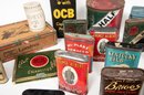 Lot Of Collectible Vintage Tobacco Tins & Paraphernalia