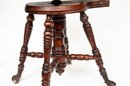 Antique Victorian Style Lion Footed Piano Stool