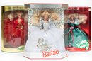 Happy Holidays Barbie 1992, 1993, 1995