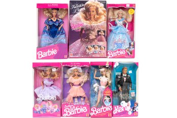 Collection Of Seven Barbies