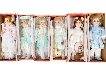 Collection Of Six Brinn's Collectible Dolls