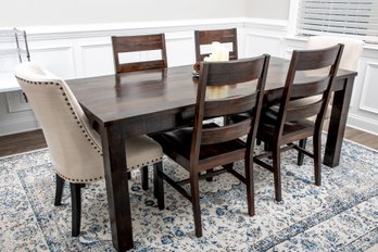 Pier 1 Imports Hardwood Dining Table & Chairs