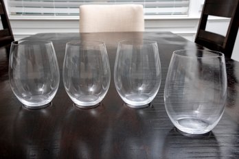 Set Of Four Riedel Wine Glasses.