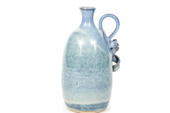 Stoneware Art Pottery Signed Bud Vase