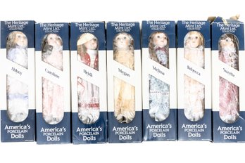 Collection Of Seven Heritage Mint Ltd Collection 16' Dolls