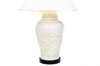 Ceramic Floral Vase Table Lamp
