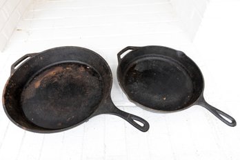 Pair Of Lodge Cast Iron Pans