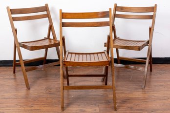 Trio Of Folding Chairs