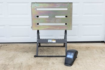 Chicago Electric Welding Table With Antra Welding Face-Shield