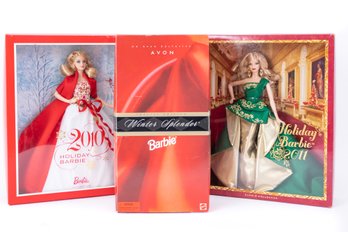 Trio Of Barbies-new In Box