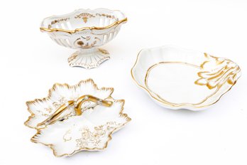 Vintages Limoges Style Porcelain Dishes