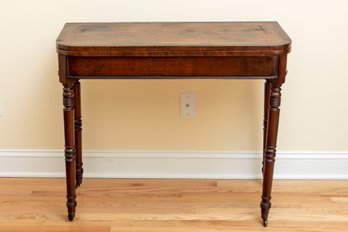 Vintage Mahogany Console / Flip Top Table Game Table