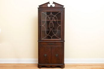 Small Vintage Georgian Style Corner Cabinet