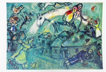 Lithograph Print Of 'Derriere Le Miroir' By Marc Chagall