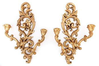 Pair Of Hollywood Regency Style Sconces