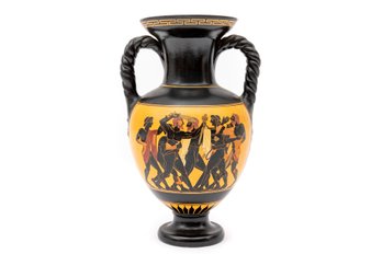 'Quarrelling Between Ajax & Ulusses' Greek Pottery Vase