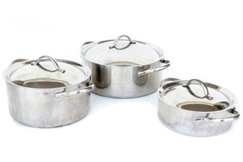 Revere Ware Pro Line Cookware Copper Core Handled Pots